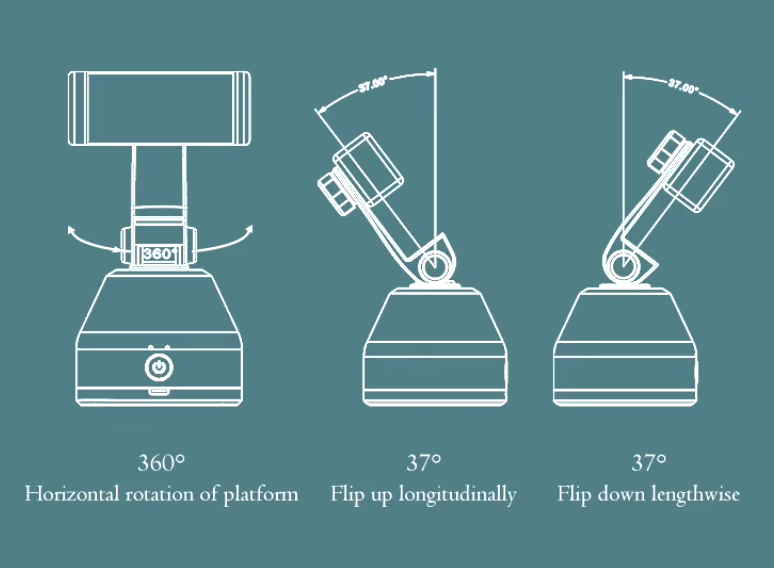 Soporte con rotación inteligente 360°